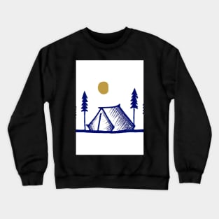 Camping Tent Crewneck Sweatshirt